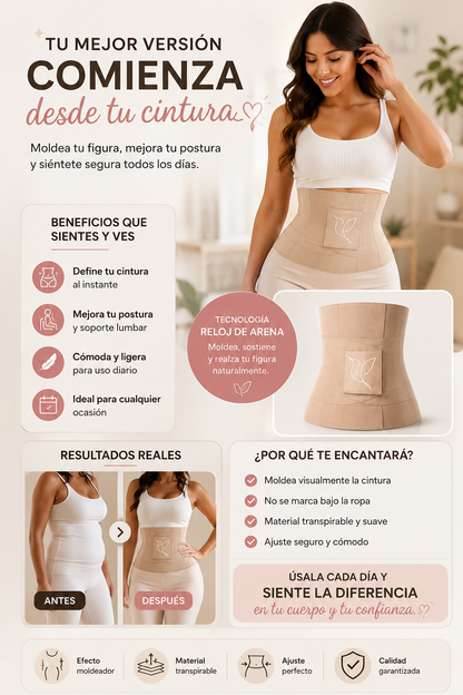 FAJA CINTURILLA RELOJ DE ARENA CORRECTOR