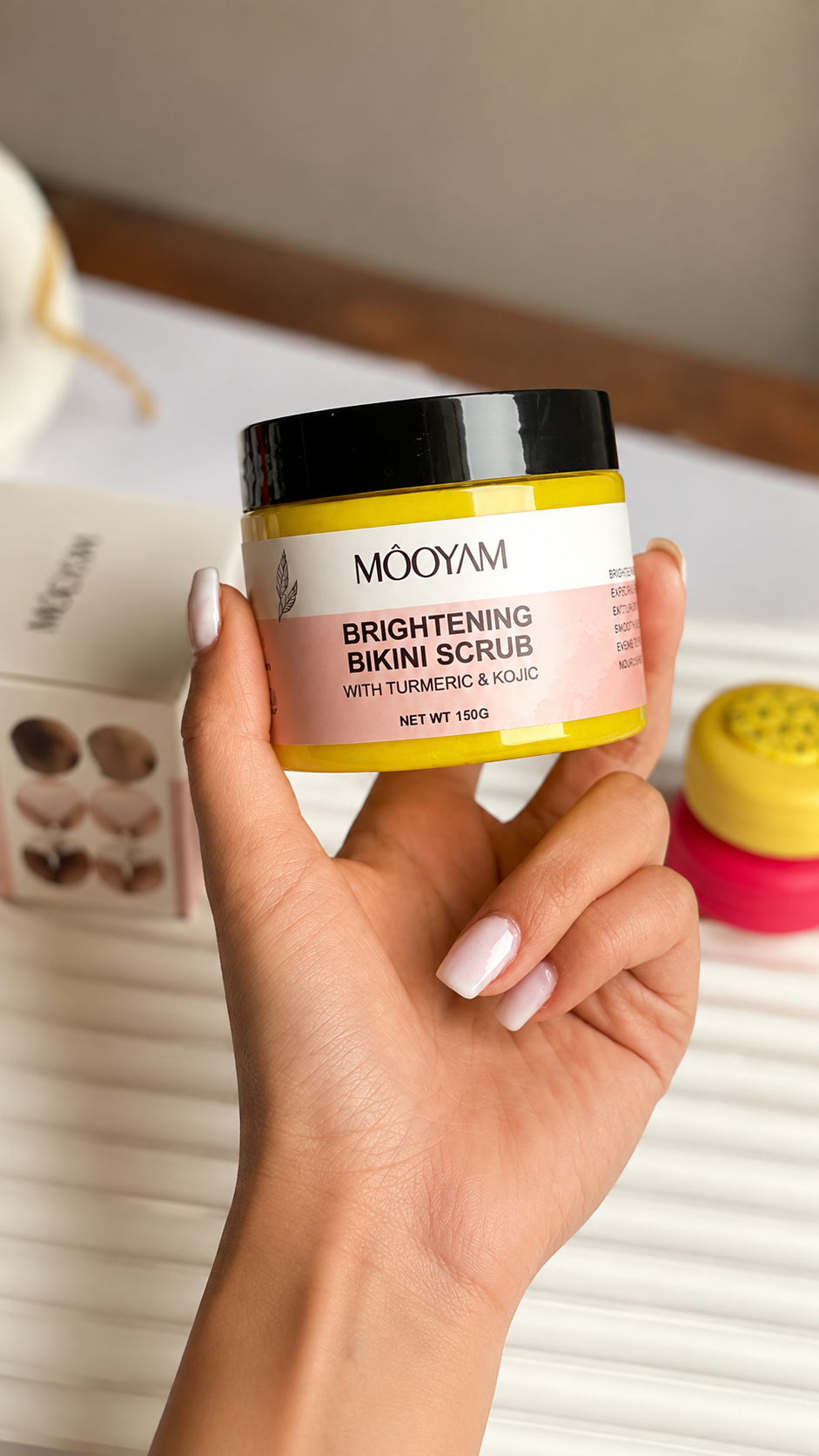 Exfoliante corporal de cúrcuma y ácido