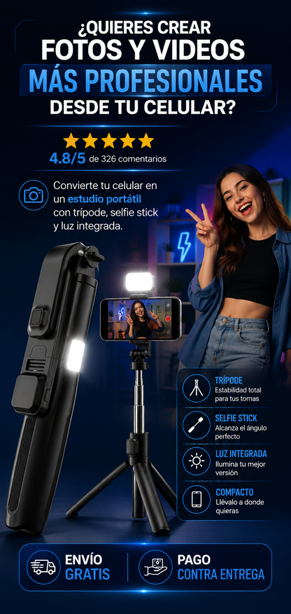 Selfie Stick Trípode L02s