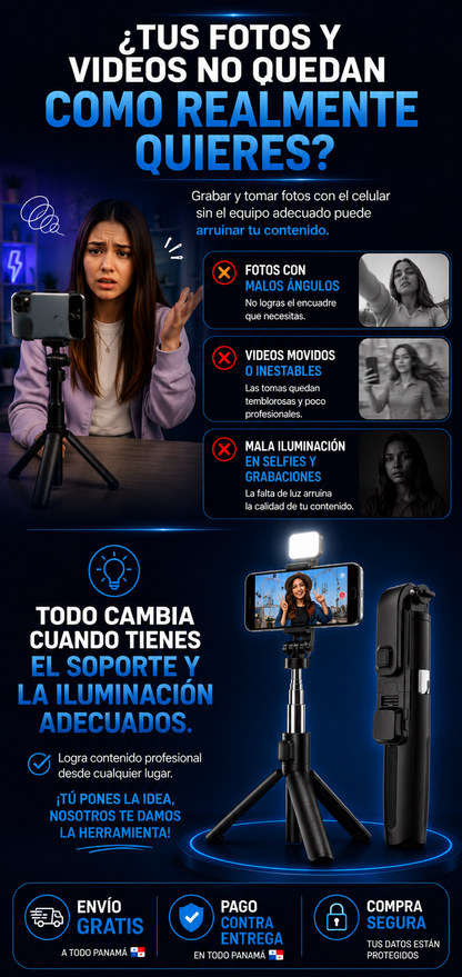 Selfie Stick Trípode L02s