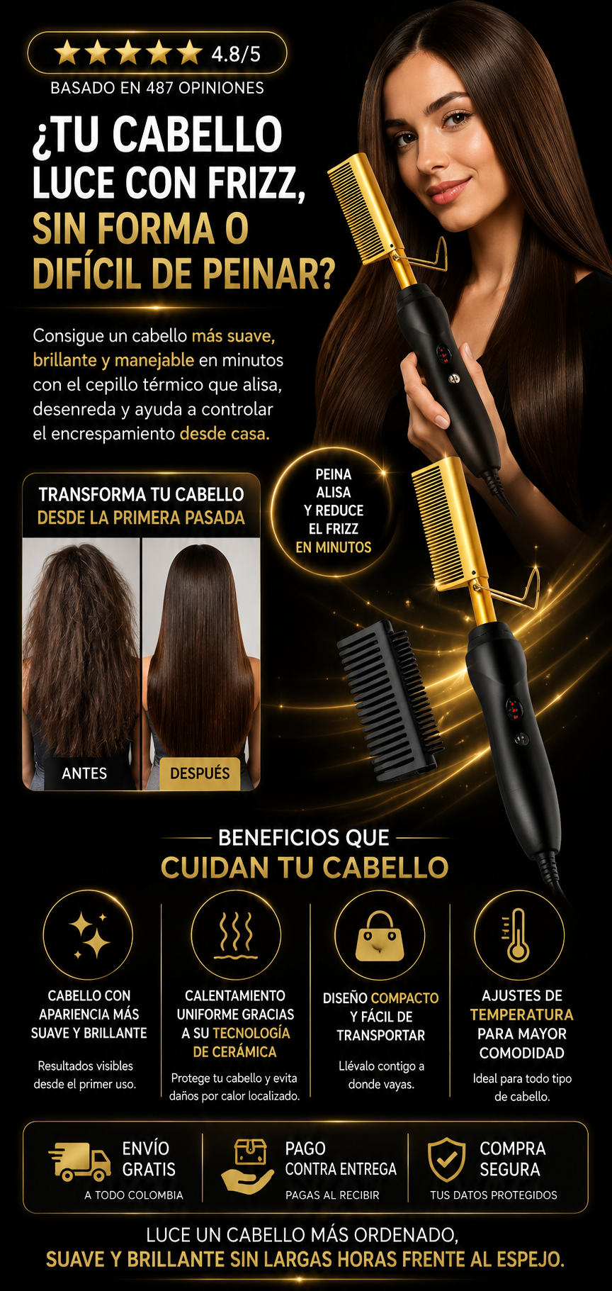 PEINE ELECTRICO CERAMICO