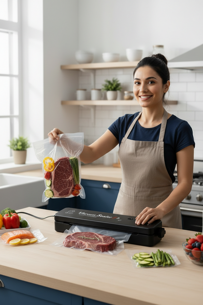 Selladora al Vacío Portátil | Conserva tus Alimentos Frescos por Más Tiempo